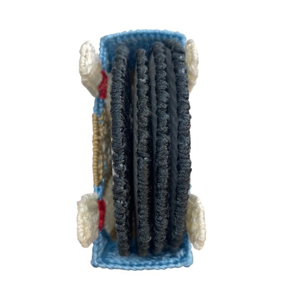 Bowling Themed Handmade Plastic Canvas Coaster Set Holder - Picture 7 of 7